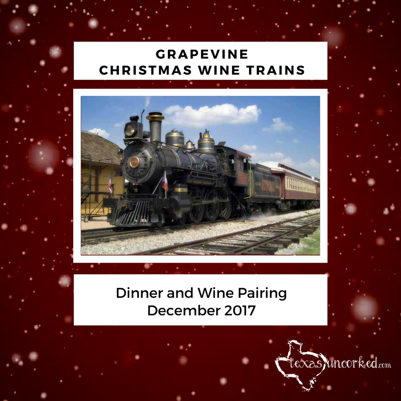 TexasUncorked's tweet photo. Reserve a spot on the @VisitGrapevine #Christmas #Wine Train! https://t.co/eCKSP2p2b0 https://t.co/8lGkYfHDei