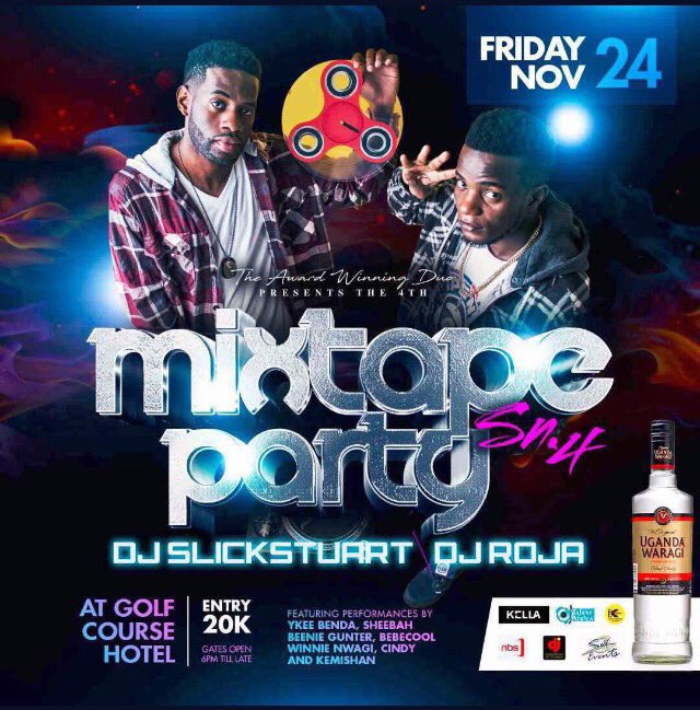 AndrewMusisi's tweet photo. #24thNov2017 #Mixtapeparty  @djSlickStuart x @RojaDj cc @mato_djy @LwangaMundo @TrackOfficio #letsbethere #KatondainIt https://t.co/1vzA7VG3bd