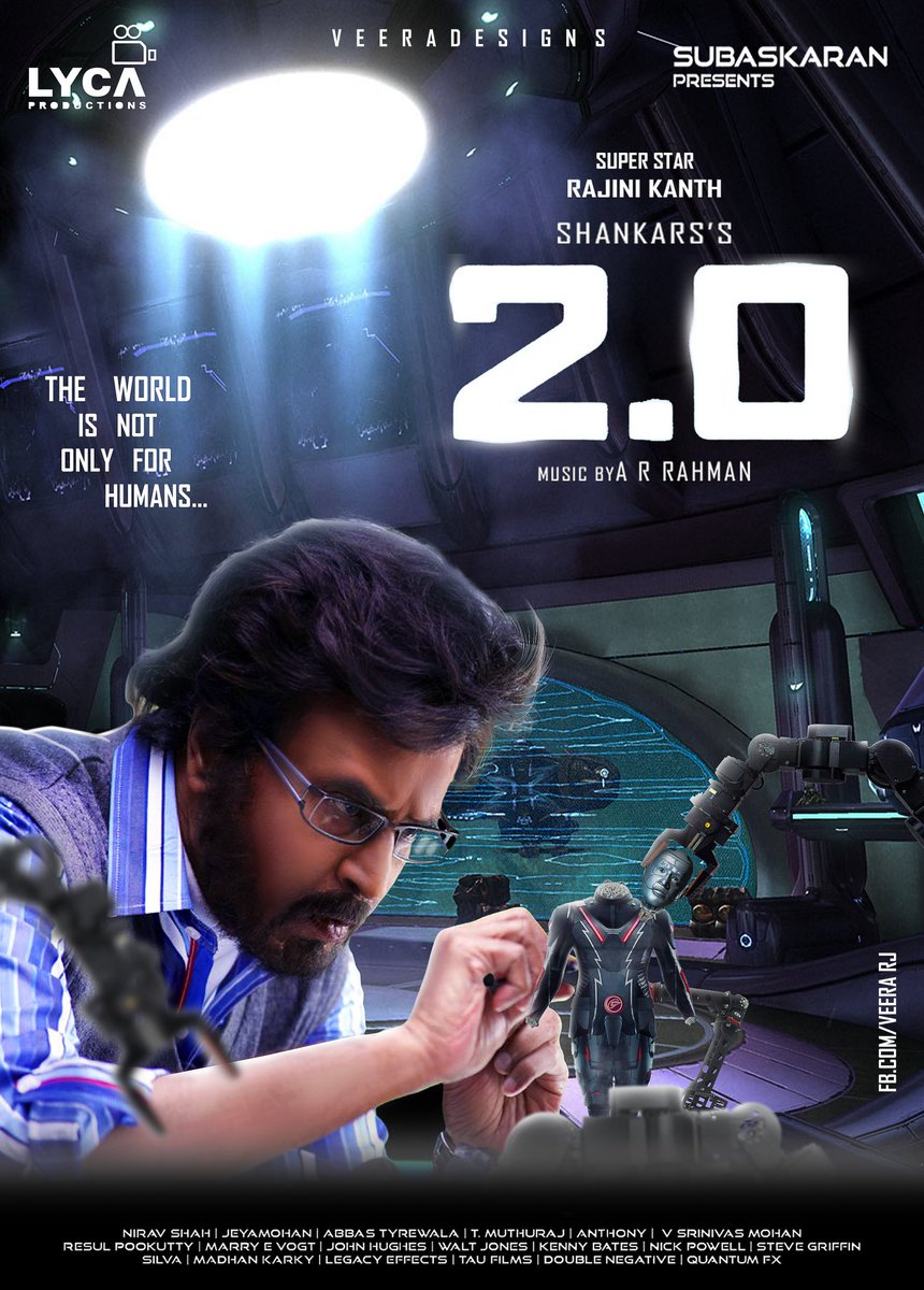 veeratypography's tweet photo. #2Point0 #Posterwrk @superstarrajini @shankarshanmugh @LycaProductions @Rajnikanth_FC @Rajinikanth_TFC @igtamil @SSMusicTweet @behindwoods @2Point0movie @rajnikan @johndavid11420 @kartheeban10 @AntonyLRuben @akshaykumar @iamAmyJackson @CinemaVikatan @rajnikanth @vikatan @RajiniFC https://t.co/x8Qb3auZze