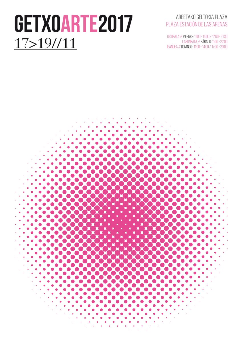 Hilabete honetan Getxoarte 2017,Praktika Garaikideen Aretoa.30 diziplina artistiko desberdinak Areetako Geltokia Pl. ow.ly/fTCW30gpaNy