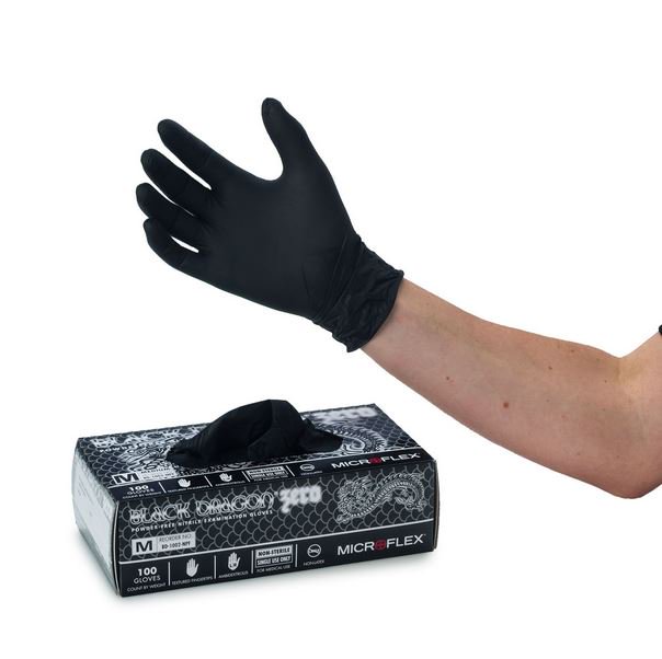 Bondage_Store's tweet photo. @Microflex Black Dragon Zero Nitrile Gloves For Those Allergic to Latex. In Stock Now @Bondage_Store #bdsm #needles https://t.co/kFN05xKC0k