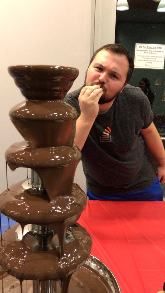 RodinHouse's tweet image. Bill approves of the chocolate fountain!!! #towerhour