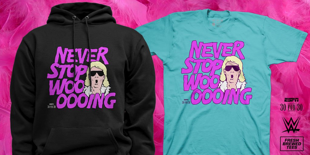 30for30's tweet photo. Never Stop WOOOOO-ING!  

RT this for a chance to win a @FreshBrewedTees #NatureBoy shirt or purchase one here: https://t.co/PQAsNSLAeg https://t.co/pYj7JLh8xl
