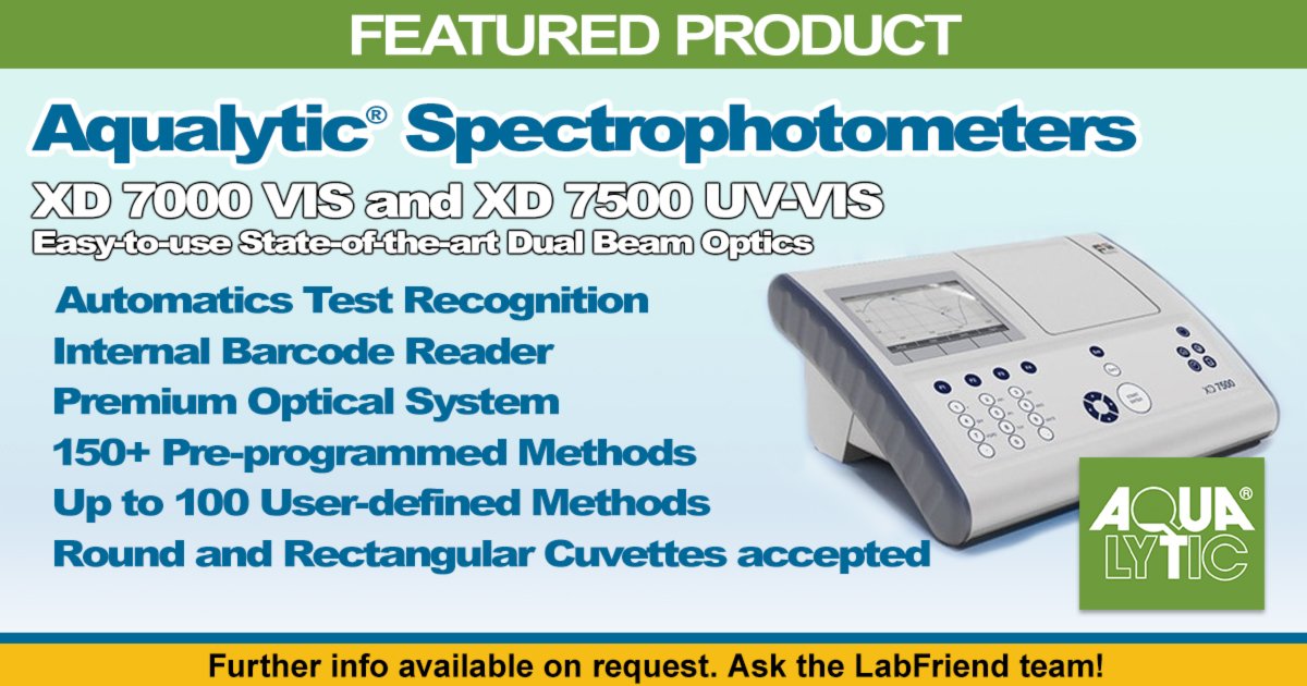LabFriend's tweet photo. Introducing the New #Aqualytic UV-VIS and VIS #Spectrophotometers, XD 7000 (VIS) and XD 7500 (UV-VIS, now available on https://t.co/mxtv8rLWym https://t.co/sWDvJ0IT2Z