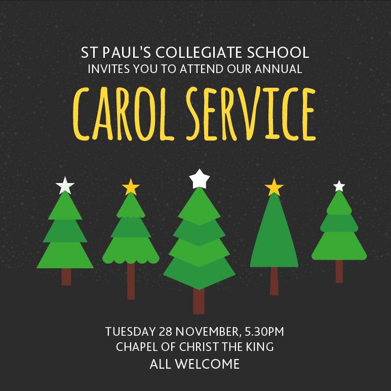 StPaulsNZ's tweet photo. What better way to get into the festive spirit than by joining us for our annual Carol Service?! 🎄 Event details: https://t.co/kHZr9ljEnK https://t.co/Vnias8VzgC