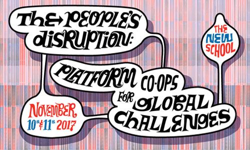 socialsurplusau's tweet photo. Be part of the people's disruption. #platformcoop conference NYC 10-11 November. Watch the Livestream. https://t.co/MsvF1TugE6 https://t.co/XRLbe1aFGE