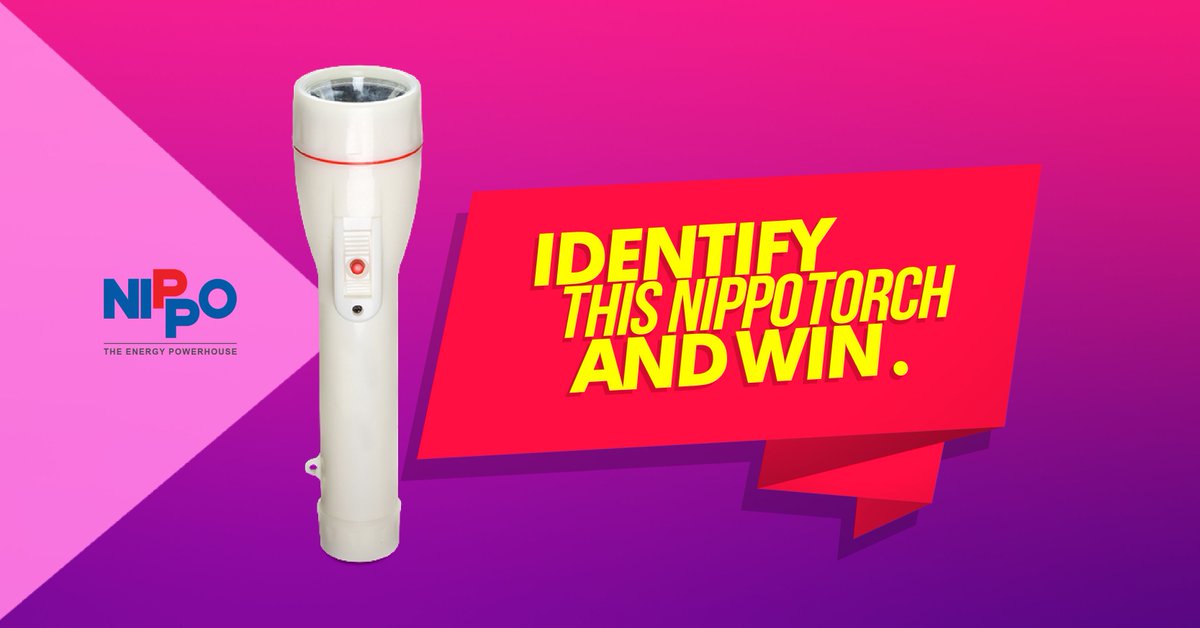 Identify this torch and win. For clues visit buff.ly/2ygctJT  . Lucky winners will win a cool torch #nippocontest #contestalert