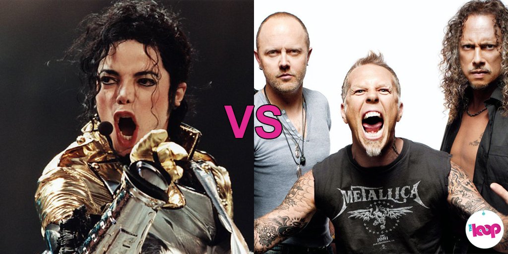 TheLoopAu's tweet image. It's a Loop Off clash of the titans! 
Vote #LoopOffMJ or #LoopOffMetallica