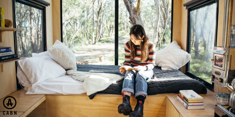cabn_life's tweet photo. Catch up on that book you've never had time to read at #CABN. That's just what our off-grid, #tinyescape is for! https://t.co/ujd5RuGLq9 https://t.co/J0tY9plRC8