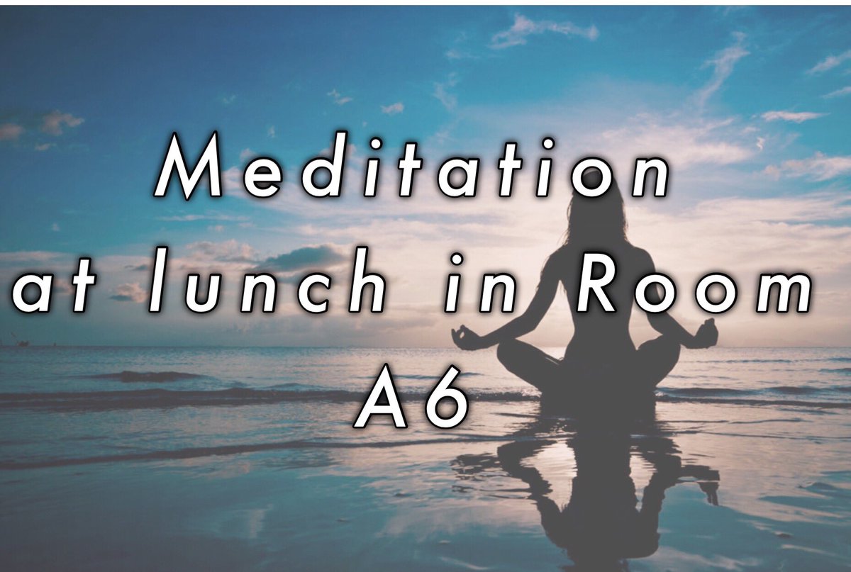 LahsNami's tweet photo. Meeting tomorrow in Room A6 
Be ready for some meditation 🌊 https://t.co/Udvwt0gSCO
