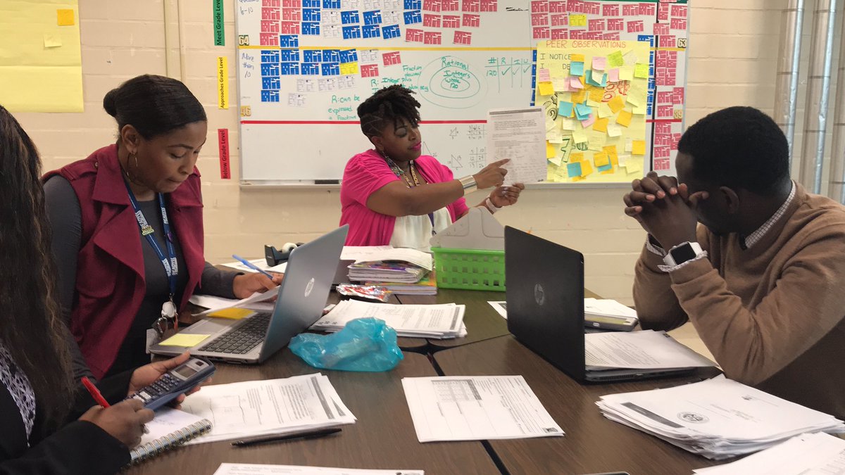 DatAmazingCoach's tweet photo. “Scoring an Open-Ended Response Party” at @KeyMS_Cougars can be this fun! 💥💫 #MightyMathTeam #MathPLC #HISDLIM @alyssahowelly @JWilliamsKeyMS @ally_gee35 https://t.co/niHEoZj9pP