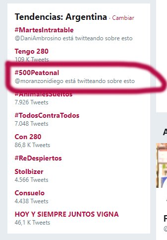 NatapEspinosa's tweet photo. #500Peatonal Felicitaciones chicos! Hoy peatonal a full en las redes también :) @moranzonidiego Naty de Santa Fe! 😘 https://t.co/iBknFNyARJ