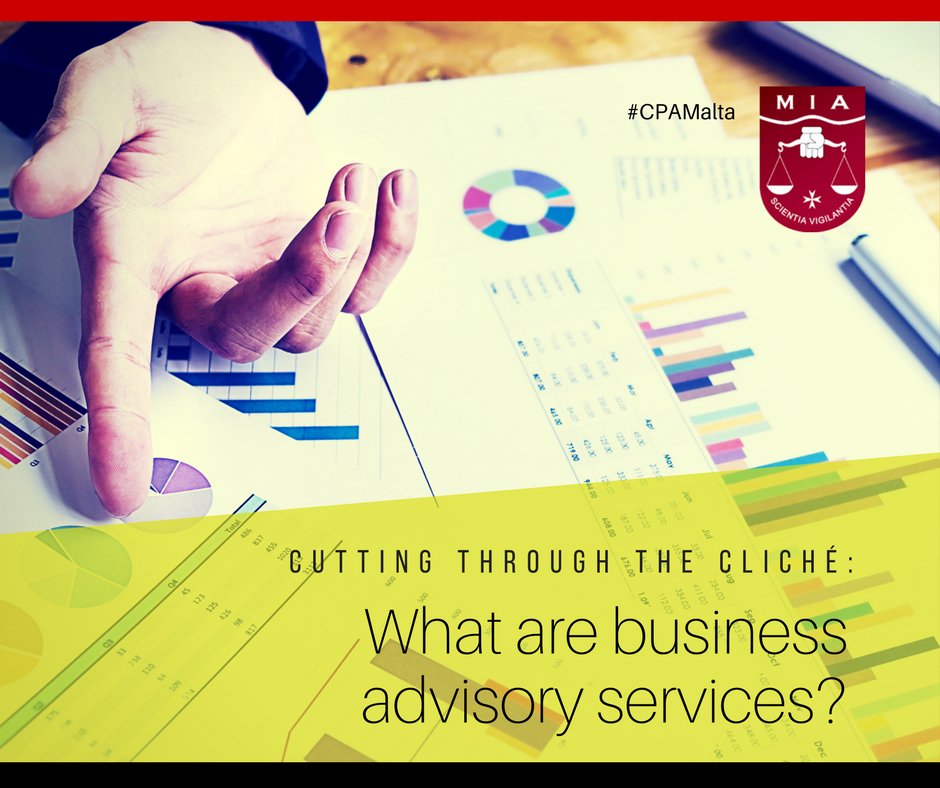 CPAMalta's tweet photo. We hear the phrase ‘#businessadvisory services’ all the time. But what does it actually mean? https://t.co/fgmBjMEM60 #CPAMalta https://t.co/yD6WQTCFNa