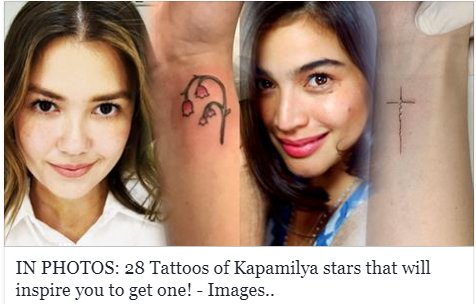 Angelica panganiban tattoo photos