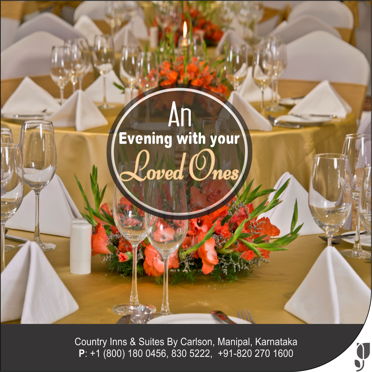 CountryinnM's tweet photo. Enjoy the delightful #evening with your #loved ones to leave a #peaceful #feeling of knowing each other. The aromatic #foods and spirit will veil the deeper connection of both #hearts. #CIS #Manipal https://t.co/FnD2miNMBv