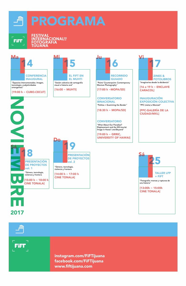 FiFTijuana's tweet photo. Con mucha emoción les compartimos el programa de nuestra segunda edición! #FiFT2017 https://t.co/C3XrLIfPyb