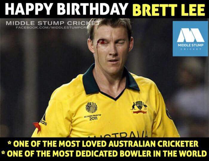 Happy birthday Brett Lee 