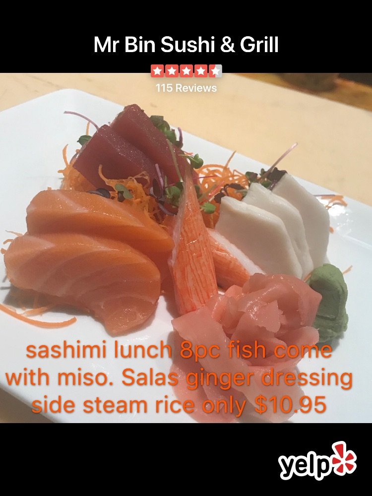 I checked in at Mr Bin Sushi &amp; Grill #Yelp #Yelfie yelp.com/biz/mr-bin-sus…