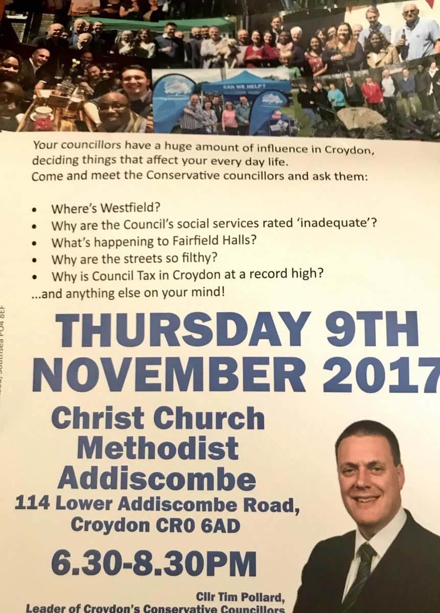 Do you want to find out what Croydons councillors do and would you like to make your own suggestions for change? Come to this meeting in Addiscombe tomorrow evening: