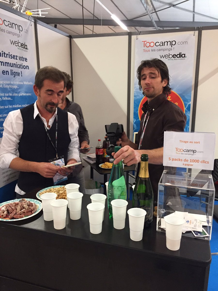 Toocamp's tweet image. Apéro au @SalonSETT stand B1 E13 on vous attend !