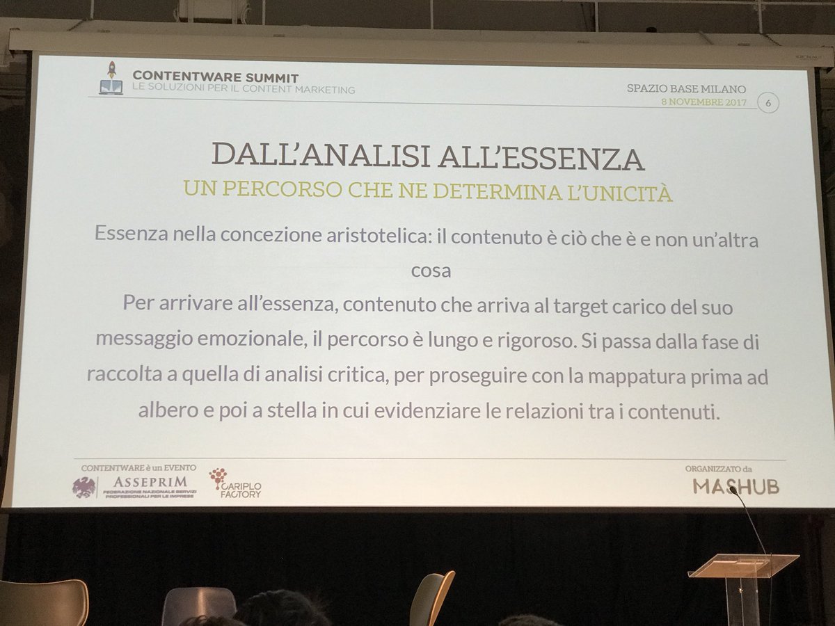 jazzthink's tweet photo. il contenuto deve essere unico e coinvolgente, una voce univoca e riconoscibile degli attori del brand e che arriva al cuore di chi lo fruisce #contentware #contentmktg @francescaanzalone https://t.co/haH3TFxoBq
