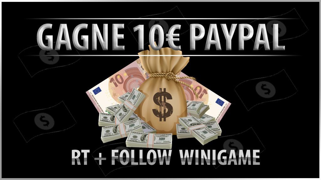 #Concours Paypal 🍀

.

Remporte 10€ 💶

.

Rt + Follow <a href="/Pronos_Fastoche/">PronoZeer🍀💰💸💵</a> &amp; <a href="/WiniGame/">win game</a> 🍀

.

Tirage : Mercredi 15/11 à 19h⏰
