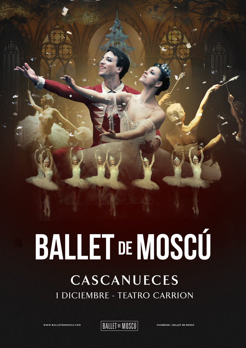 El mágico #ballet "El Cascanueces" y sus increíbles aventuras en el #TeatroCarrión #Valladolid, 1 dic. Info : bit.ly/2ysQazx