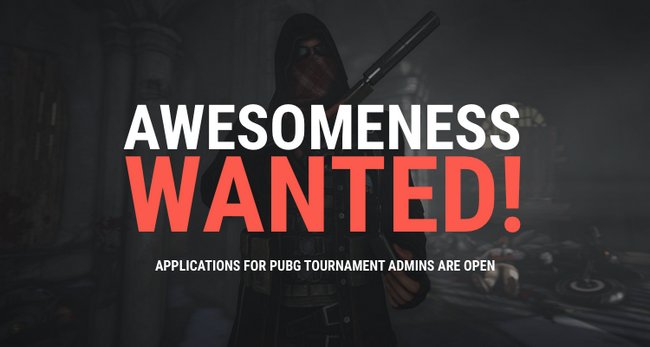 GosuGamers's tweet image. GosuGamers is looking for tournament admins with an interest in PUBG 
Apply here ➡️ bit.ly/2znqxRG