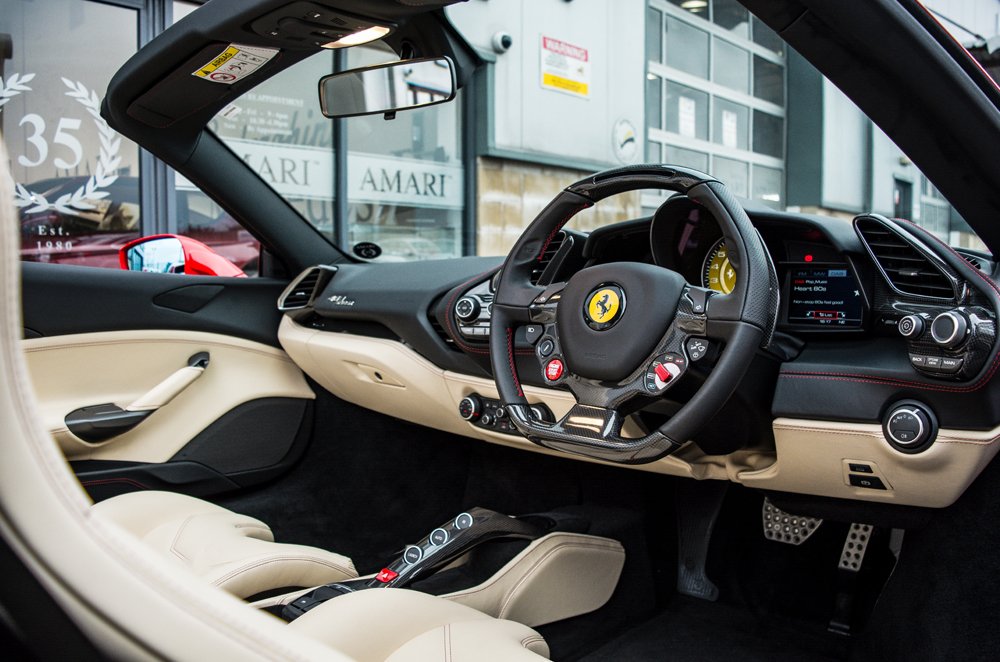 Amarisupercars's tweet photo. An outstanding new arrival here at AMARI: Ferrari 488 Spider!

- 500 Miles
- 2017
- Exterior: Rosso
- Interior: Crema Hide with Rosso Stitching

Perfect Ferrari Colour Combination / Huge Specification

- £279,995

For more information please visit: https://t.co/WRDxMr24Hb https://t.co/DNJBmBltuu