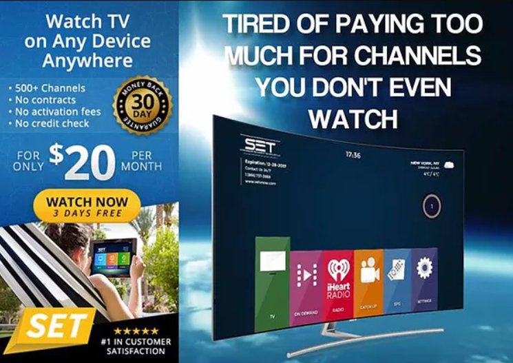 ideabuzzz's tweet photo. Cut your cable bill with #SetTV, $20/month &amp; enjoy 500+ channels. Month to month service!! #cheapcable 
>>https://t.co/FJk1Edsuy9 https://t.co/1cDOAEhJPj
