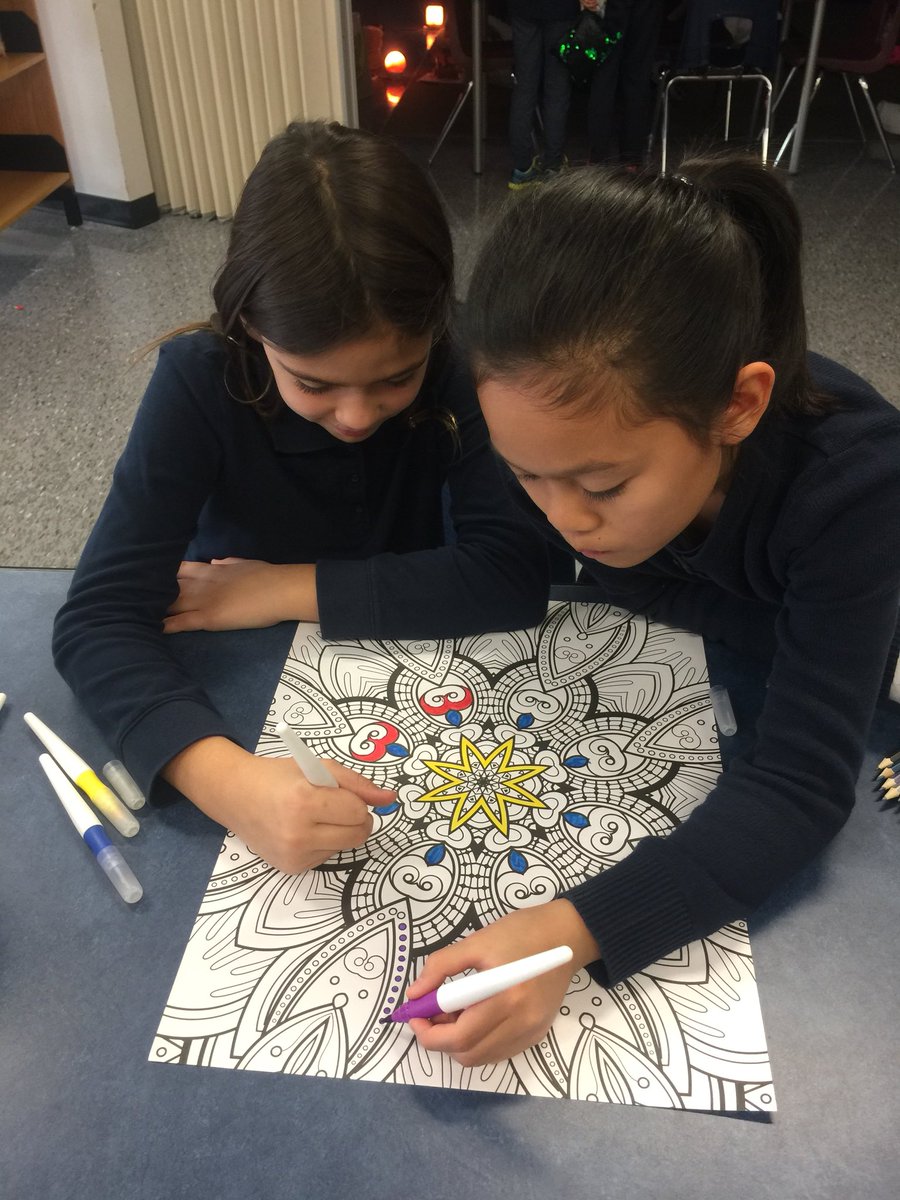 Library_SGS's tweet photo. Very ‘zen’ first gathering of our new Calm &amp; Colour Club!  @StGregoryCS (1of2) https://t.co/xW8n5BHAiK