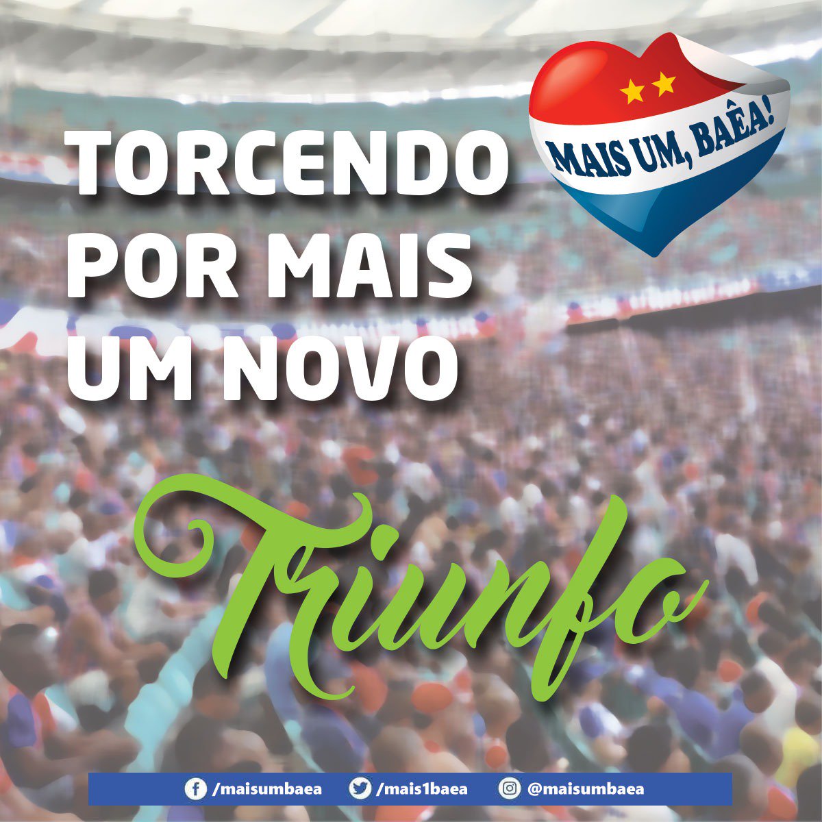 Mais1baea's tweet photo. Que venha mais um Triunfo!!!

#MaisUmBaêa #SócioTorcedor #MUB #ECBahia #JuntosSomosMaisFortes #AgoraSomosNós #avezeavozdotorcedor #BBMP #BMUBMP #DeixeOCoraçãoVencerOMedo https://t.co/YdYWbNkIjk