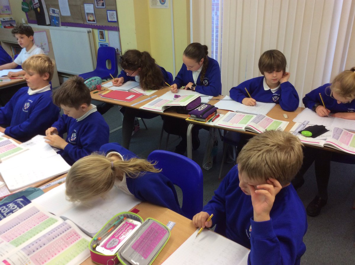 trealesprimary's tweet image. Who would have thought that multiplying fractions could be so engrossing? Anyone who goes to Treales, that&apos;s who.☺️