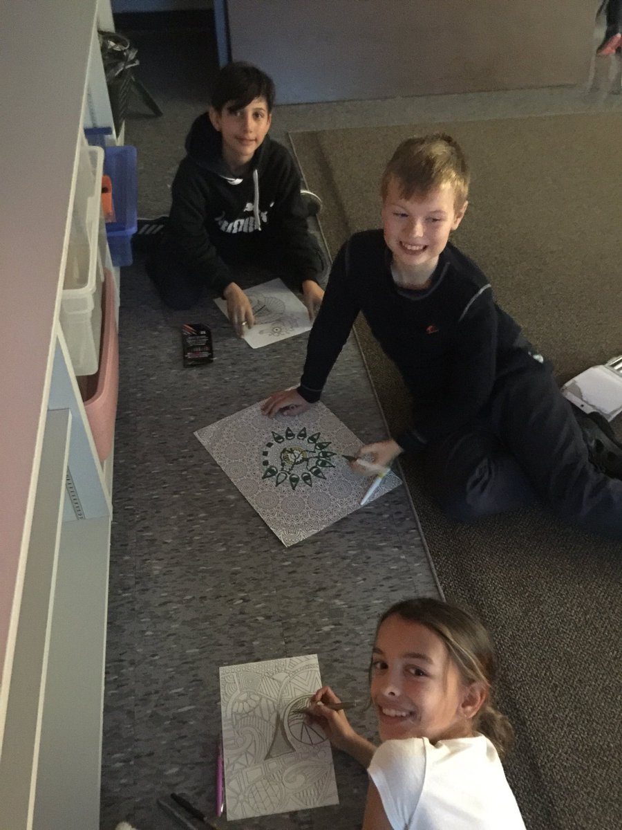 Library_SGS's tweet photo. Kids and MsTrinetti, MsAndreacchi, MsRicci, MsBarone loving the calm! Calm &amp; Colour Club @StGregoryCS (2of2) https://t.co/eVAeLj4TXL