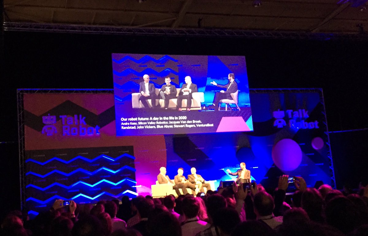 The future will be about #data #ourroboticfuture #WebSummit #talkrobot