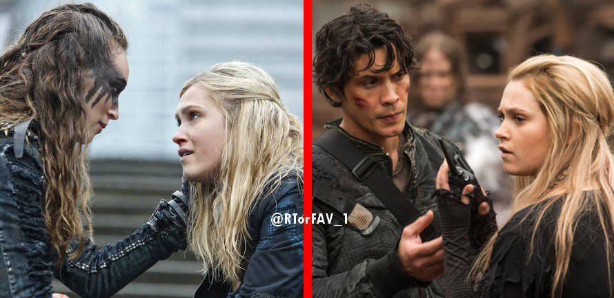 RTorFAV_1's tweet photo. REQUESTED 
RT for Clexa 
LIKE for Bellarke https://t.co/VGJlR9KvwB