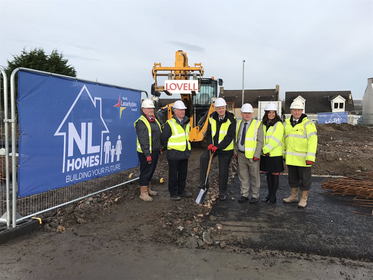 SarahFreel1's tweet photo. Sod cutting this morning at our Harthill development for 20 social housing units with North Lanarkshire Council and Cllr Graham https://t.co/JXM6xYN9sE