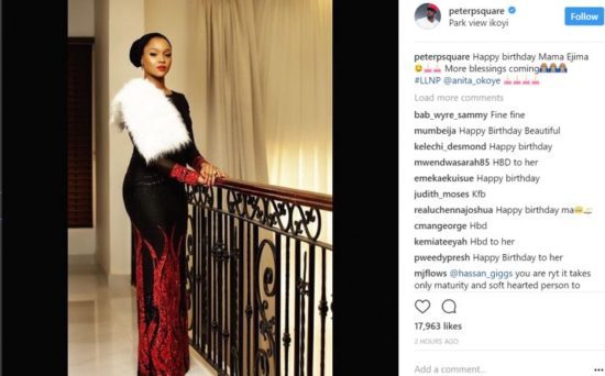 Peter Okoye Wishes Sister-In-Law, Anita A Happy Birthday  