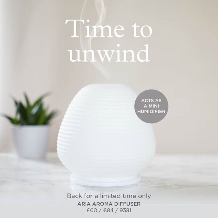 Shoreline_UK's tweet photo. Aria Aroma Diffuser is back for a limited time only- £60. Please contact me to order yours today, would make a lovely Xmas Present 🎁🎄 https://t.co/lwkHsP1Mbp