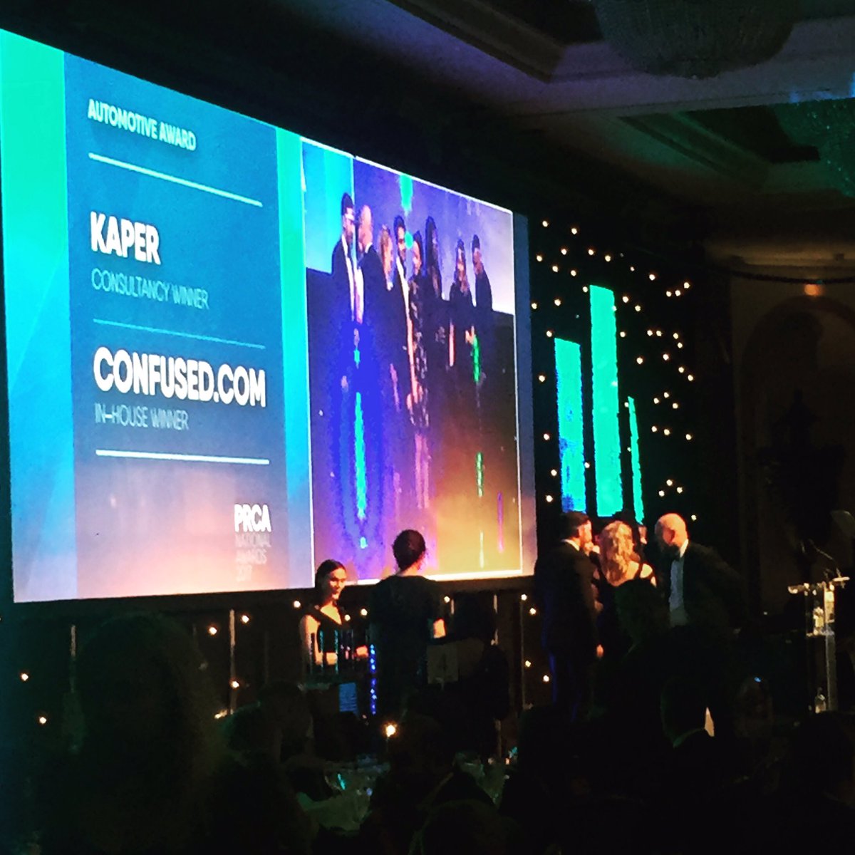 About last night... WINNERS of Best Automotive Campaign for @VauxhallEngland Maddox Yellow 🚕🏆🥂 @PRCA_Awards