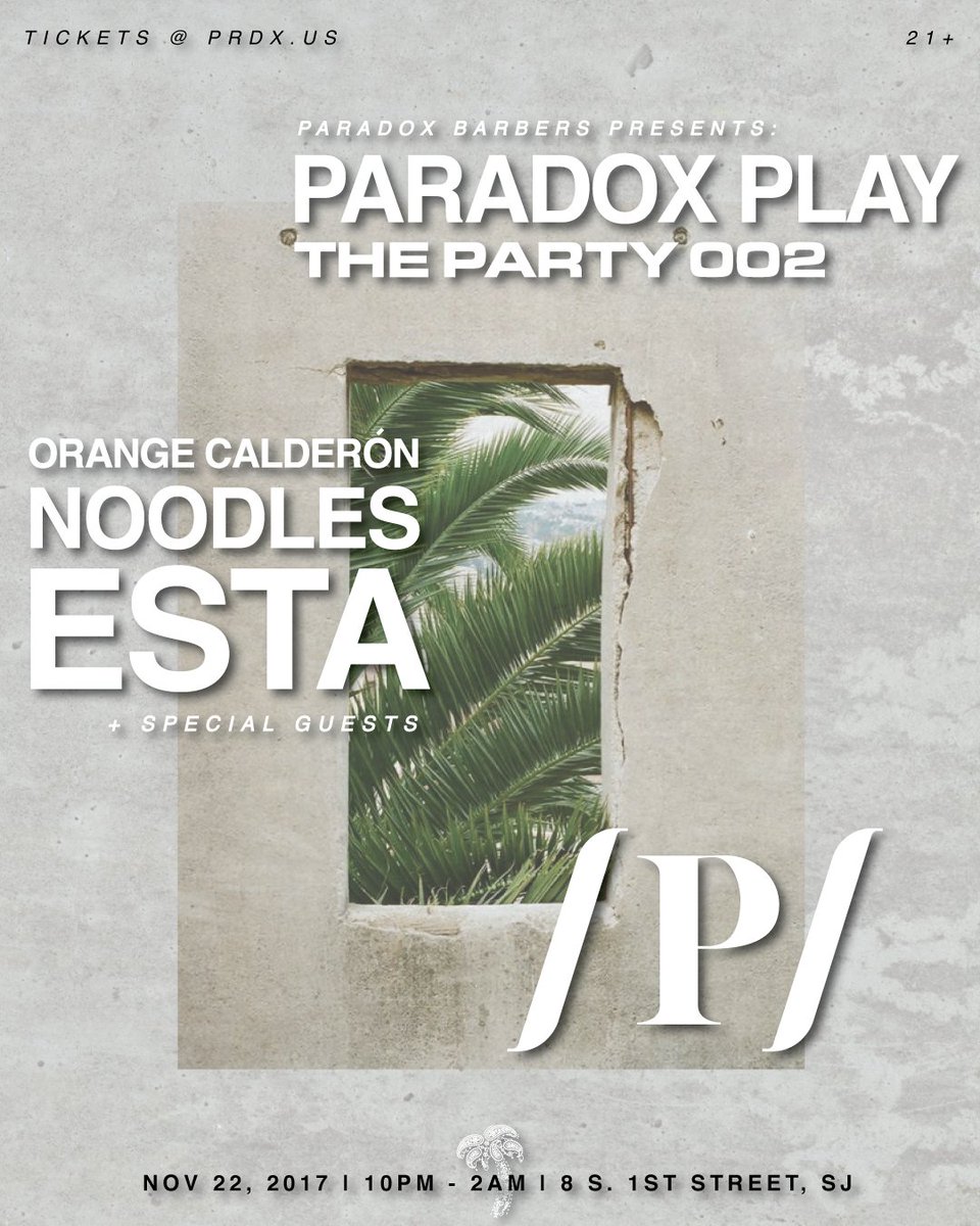jonriv13's tweet photo. Pull up!!! 
@Paradoxbarbers is hosting #ParadoxPlay002 Nov. 22nd 
Get you tix now https://t.co/rb7URzfX7j https://t.co/W7P5oWFHoP