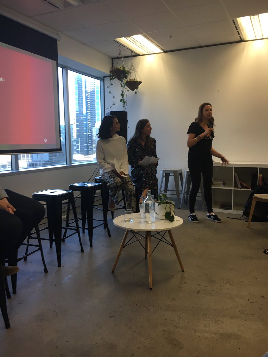 CultureAmp's tweet photo. Thank you @MelbourneGA for hosting @douglasenglish with @fitbit, @envato, &amp; @getredii! Great start to the night! https://t.co/HS14yrEKDI