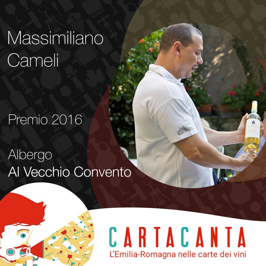 EnotecaEmRom's tweet photo. #AlVecchioConvento Premio #CartaCanta 2016. Chi saranno i nuovi vincitori? Scoprilo @Enologica https://t.co/gqgCKx43Se https://t.co/HHRRoogqJX