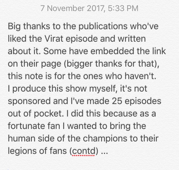 gauravkapur's tweet photo. A small note to the press. Regards, Gaurav Kapur, Producer &amp; Presenter, 'Breakfast with Champions'(available on YouTube) https://t.co/ZMsxrazqUk