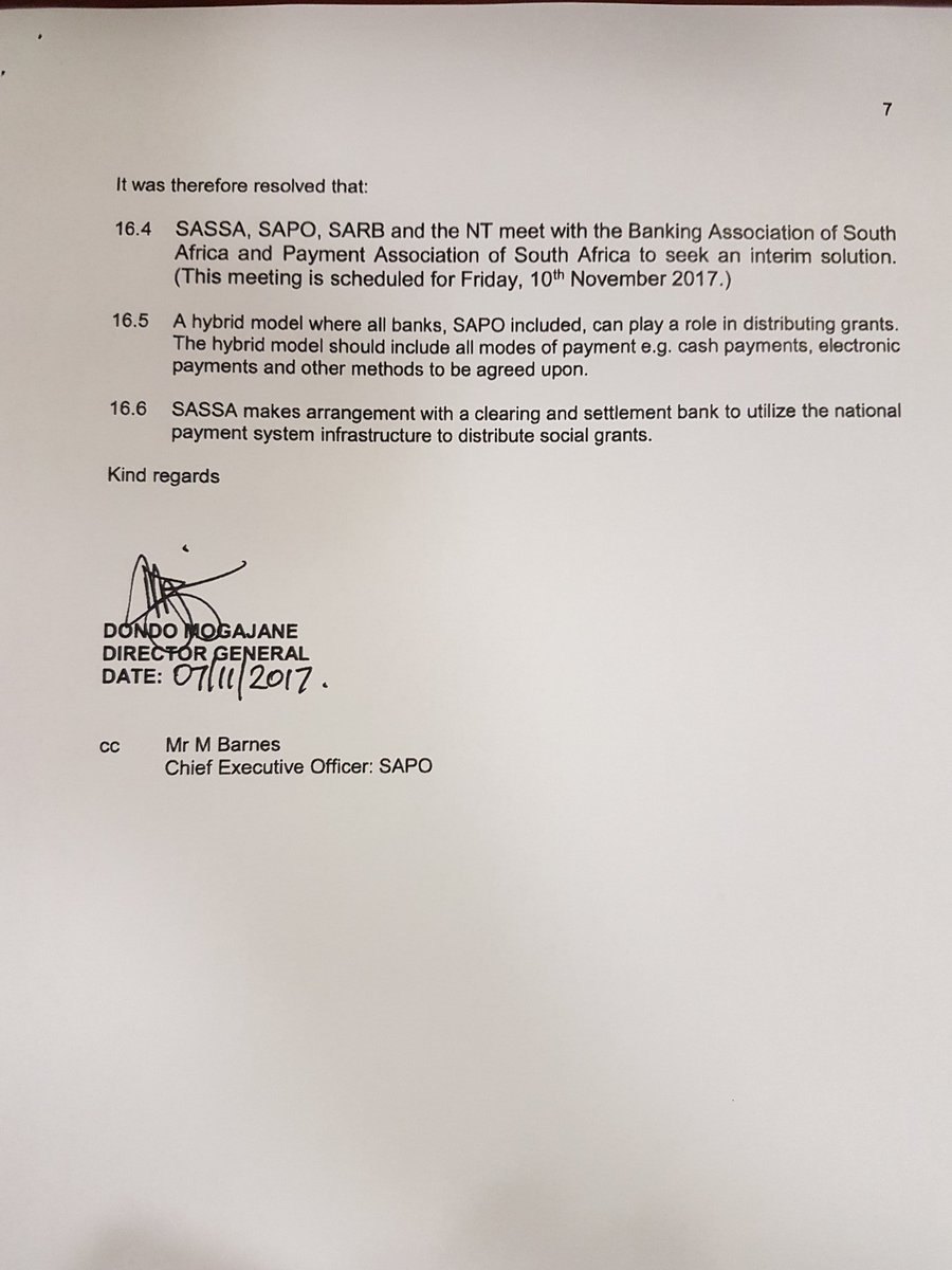 MkhulekoHlengwa's tweet photo. #NationalTreasury letter to #SASSA 2/2 https://t.co/xK0OEbfs2M
