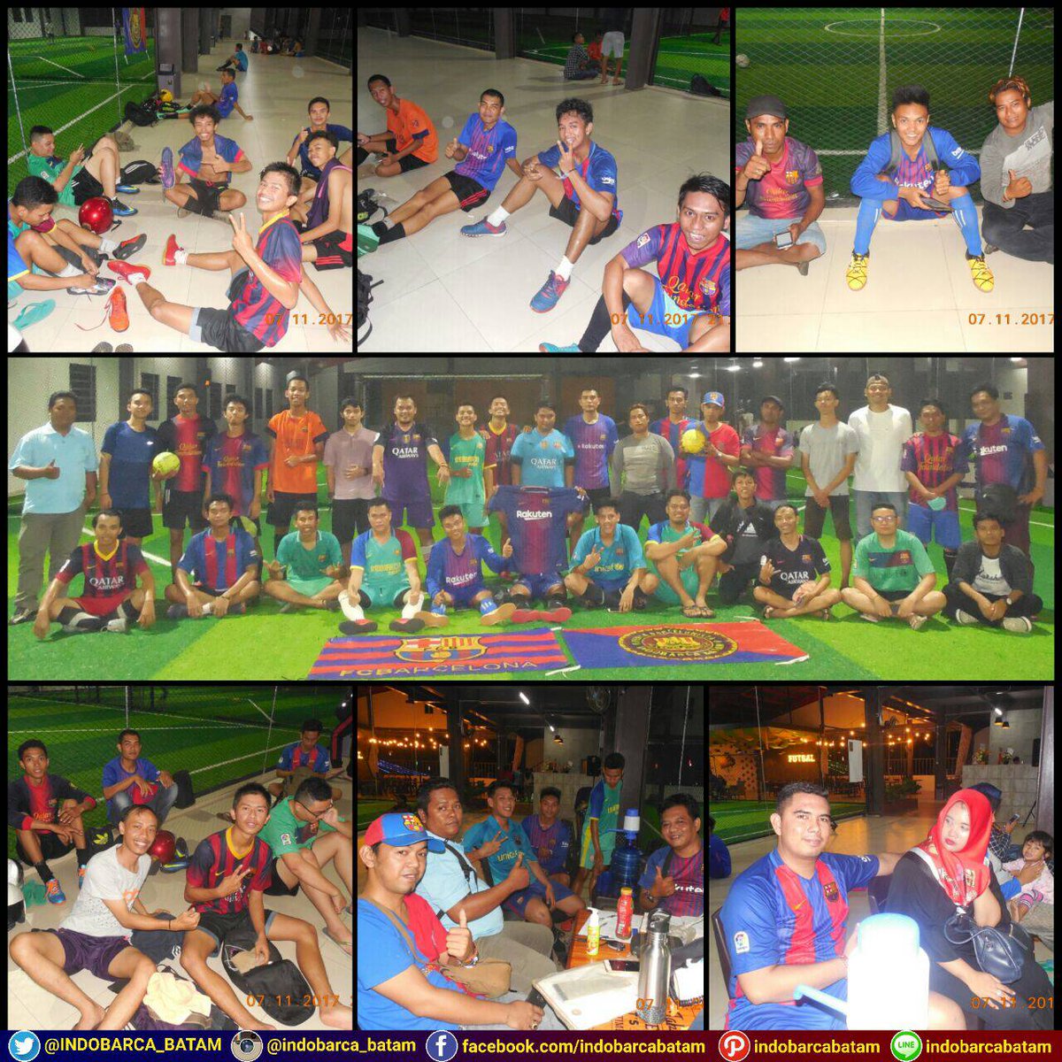 INDOBARCA_BATAM's tweet photo. Selasa 7/11, #funfutsal @INDOBARCA_BATAM di #Akutahucentre
Cules & Angel Batam, keep Solid!
#viscabarca #chapterevent #indobarca #ibbtm https://t.co/DACNmbidry
