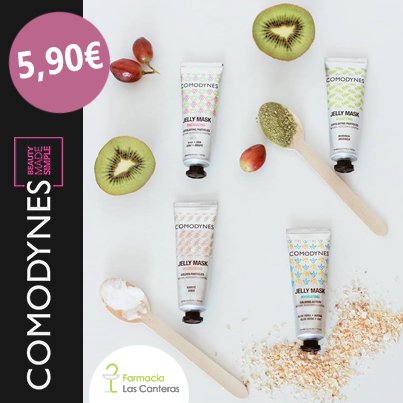 FarmaCanteras's tweet photo. Las mascarillas gel de #Comodynes están ahora al precio increíble de ¡¡¡5,90!!!. 4 mascarillas con 4 efectos diferentes. Pregúntanos por la tuya! https://t.co/8JUcDYBMrJ