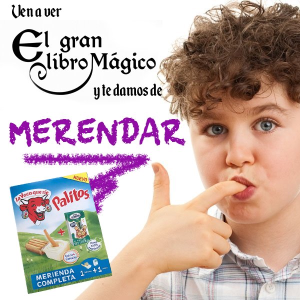 ¿Aún no te has enterado? Vienes a ver #ElGranLibroMágico y... ¡Te damos la #merienda! ¡ÚLTIMAS FUNCIONES ESTE FINDE!➡️ bit.ly/EGLMEntradas