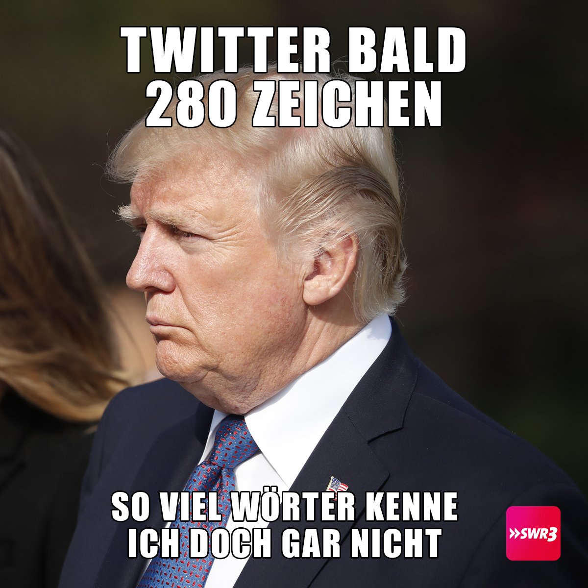 swr3's tweet photo. 140 + 140 = #280Zeichen. Jetzt müsste man nur genügend Wörter kennen. https://t.co/sustzxBO79