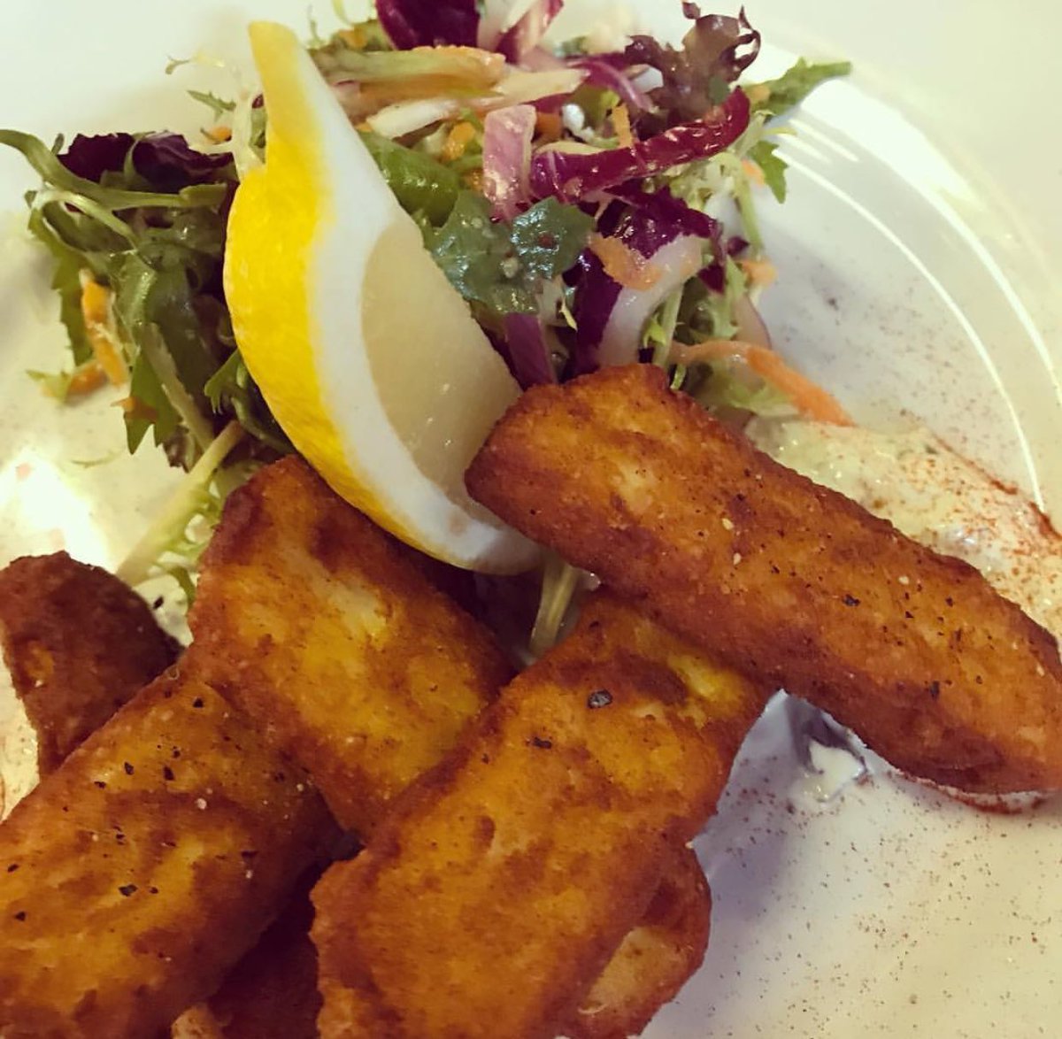 Halloumi Fries 😋
 If you've visited Tisbury's Kitchen, please share your experience &amp; tag us in your photos!